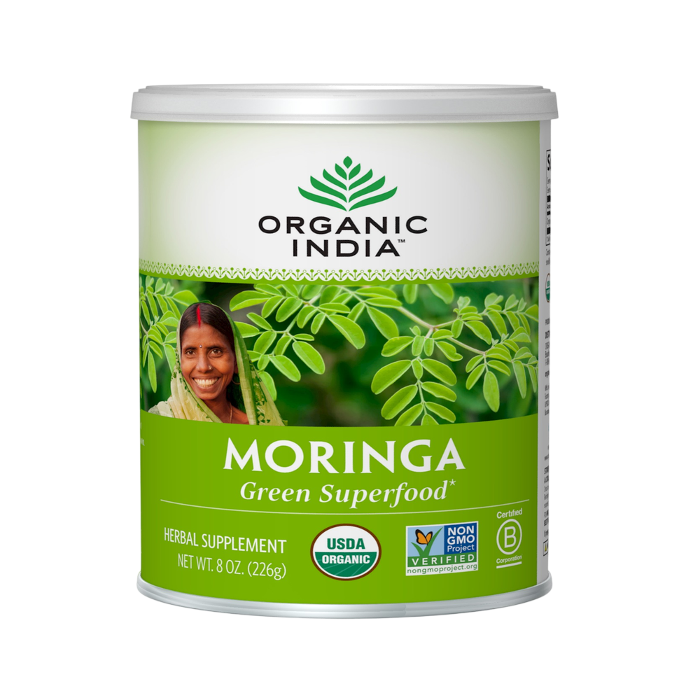 Organic Moringa Leaf Powder, 8 Oz (226 g) Powder , 20% Off - Everyday [On] Ayurveda Brand_Organic India Form_Powder