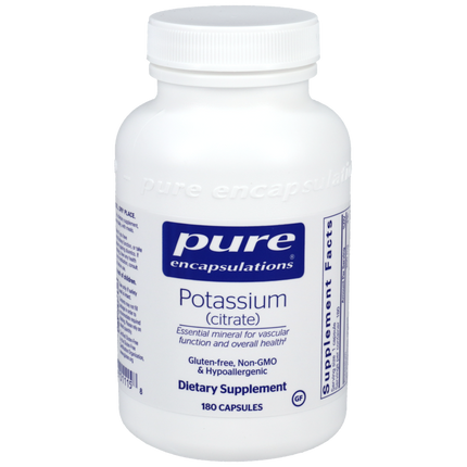 Potassium (Citrate), 180 Capsules , Brand_Pure Encapsulations Form_Capsules Requires Consultation Size_180 Capsules
