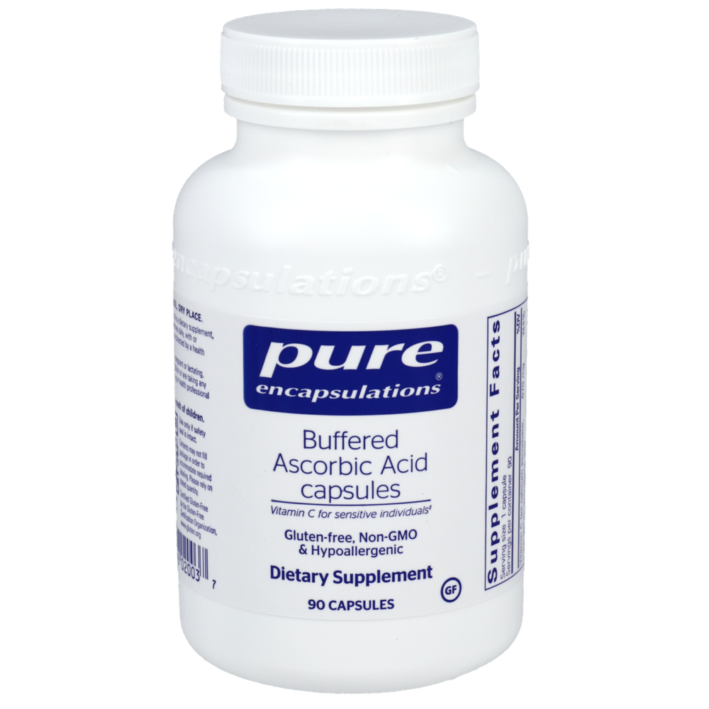 Buffered Ascorbic Acid Capsules, 90 Capsules , Brand_Pure Encapsulations caps Form_Capsules Not Emersons Size_90 Caps