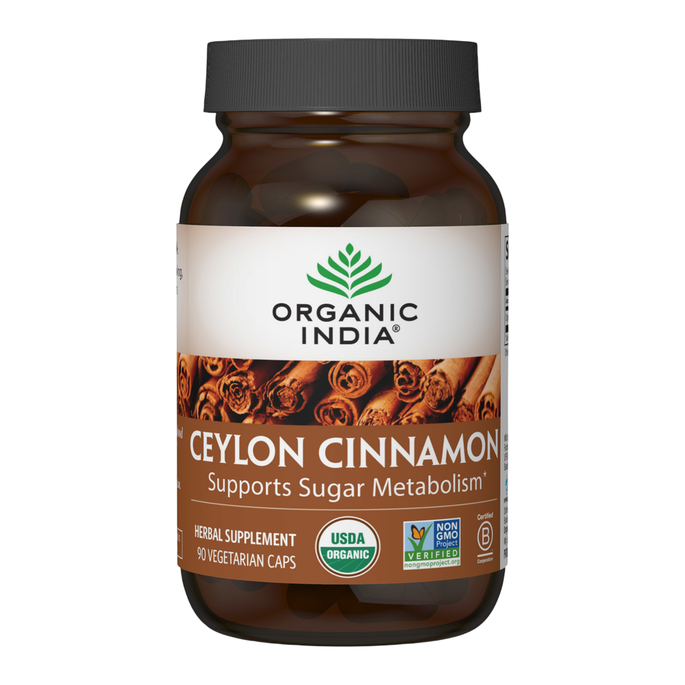 Ceylon Cinnamon, 90 capsules , Ayurveda Brand_Organic India Form_Capsules