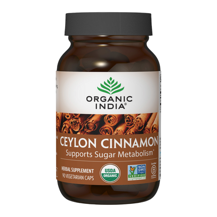 Ceylon Cinnamon, 90 capsules , Ayurveda Brand_Organic India Form_Capsules