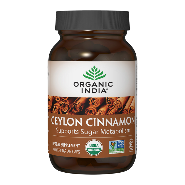 Ceylon Cinnamon, 90 capsules , Ayurveda Brand_Organic India Form_Capsules