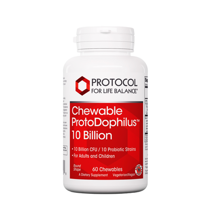 Chewable Protodophilus 10 Billion, 60 Chewables , Brand_Protocol for Life Balance chewables Form_Chewables Requires Consultation Size_60 Chewables