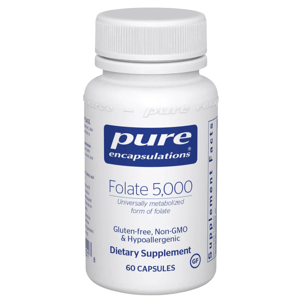 Folate 5000, 60 Capsules , Brand_Pure Encapsulations caps Emersons