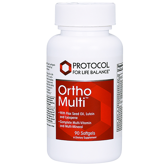 Ortho Multi w/ 400mg Flax Oil, 90 Softgels , Brand_Protocol for Life Balance Form_Softgels Requires Consultation Size_90 Softgels softgels