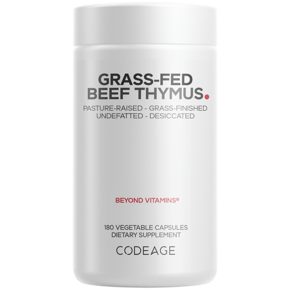 Grass-Fed Beef Thymus, 180 Capsules