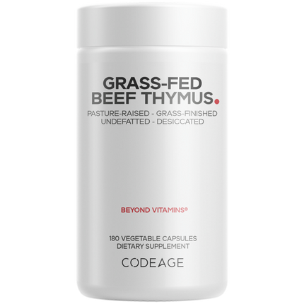 Grass-Fed Beef Thymus, 180 Capsules