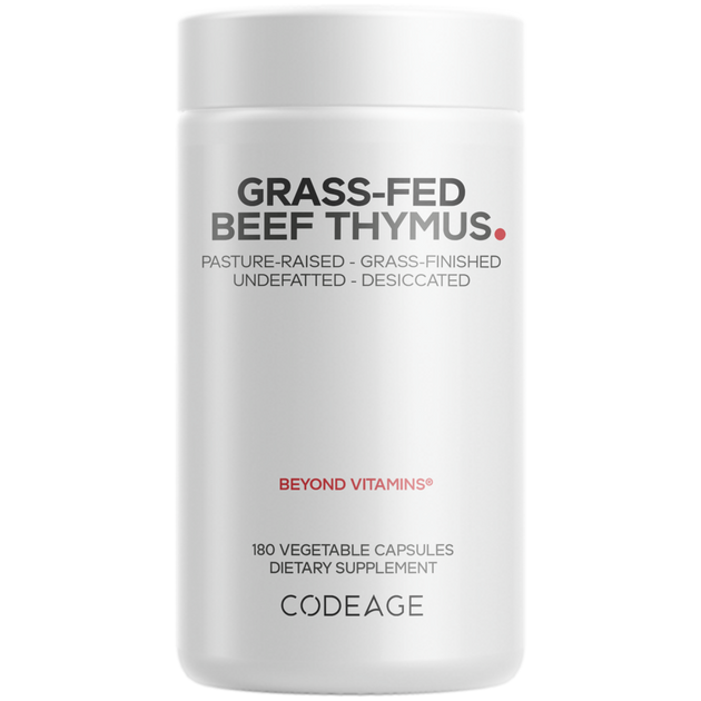Grass-Fed Beef Thymus, 180 Capsules