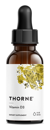 Vitamin D3 Liquid, 30 mL Liquid , Brand_Thorne Research Form_Liquid Size_30 mL