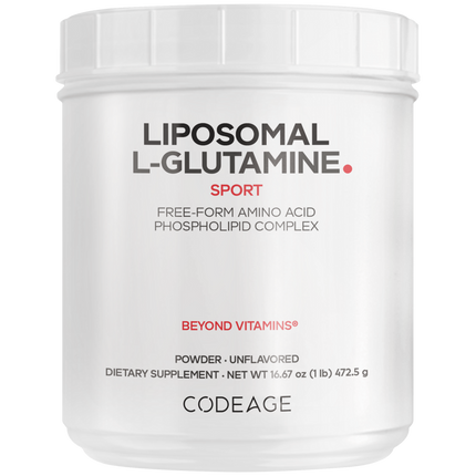 Liposomal L-Glutamine Powder, Unflavored, 1 lb Powder