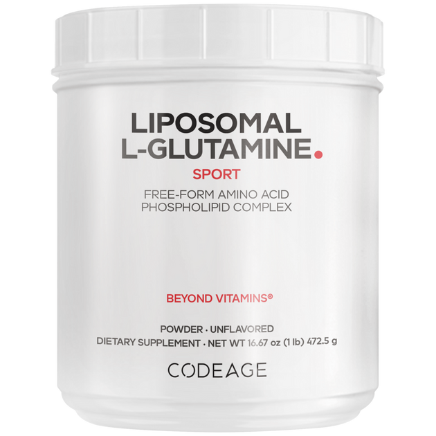 Liposomal L-Glutamine Powder, Unflavored, 1 lb Powder