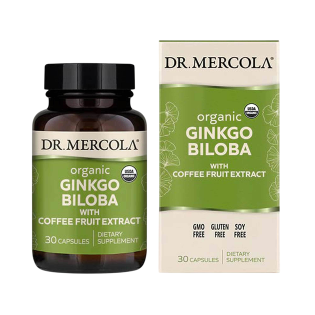 Organic Ginkgo Biloba, 30 Capsules