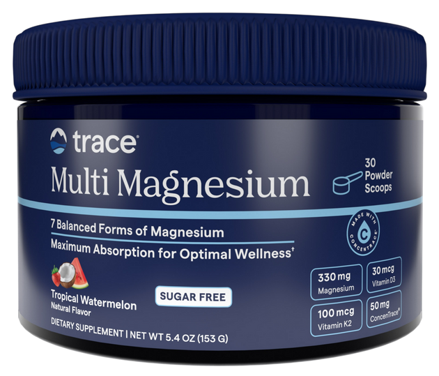 Multi Magnesium Powder, Tropical Watermelon, 153 g Powder , Brand_Trace Minerals Form_Powder Size_153 g