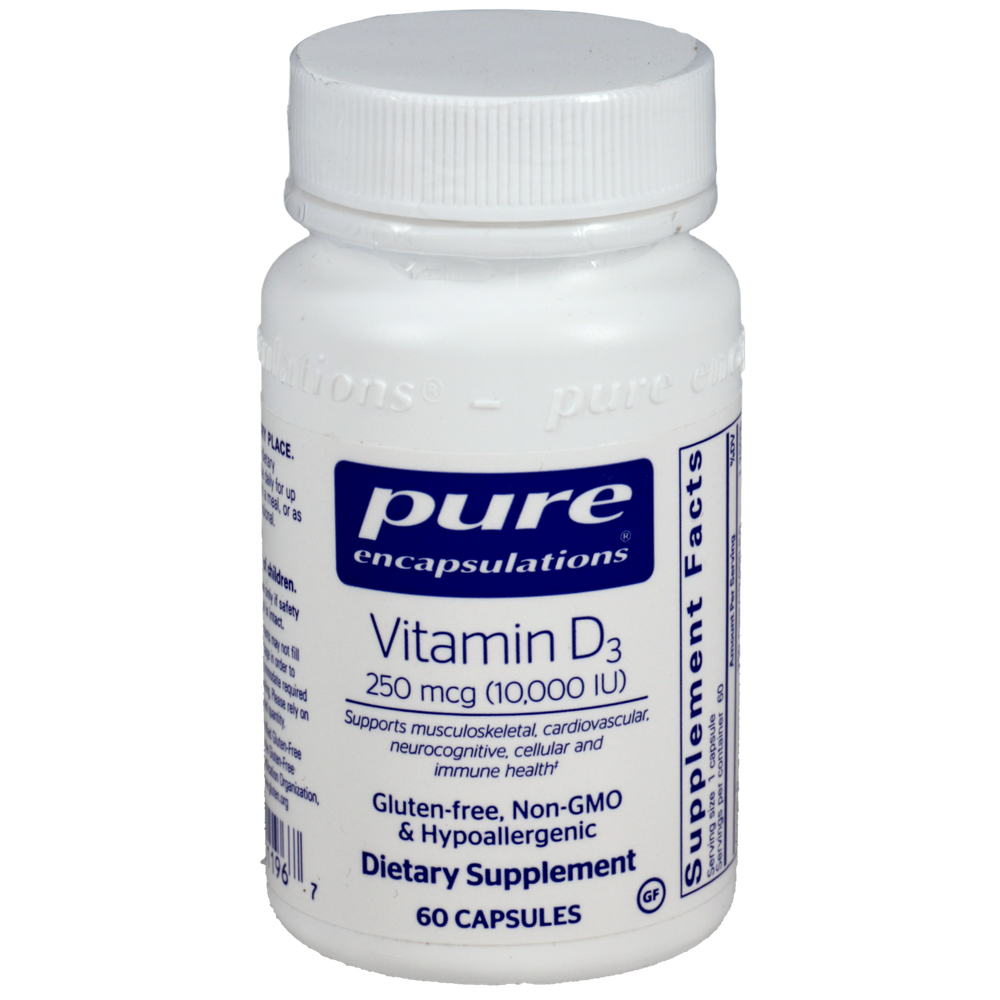 Vitamin D3 250 mcg (10,000 IU) , Pure