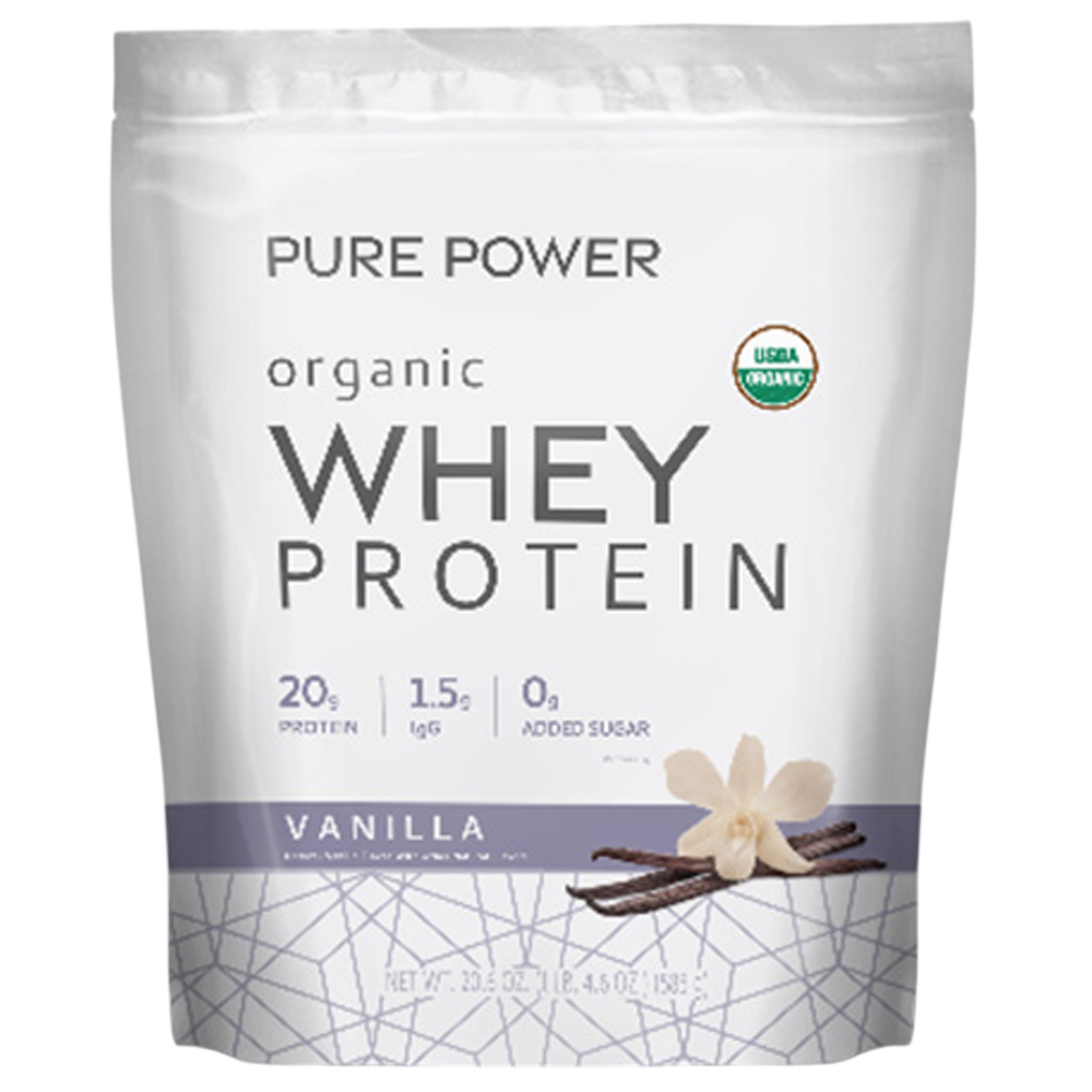 Organic Whey Protein - Vanilla, 585 g Powder
