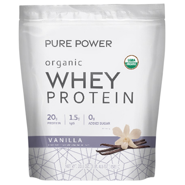 Organic Whey Protein - Vanilla, 585 g Powder