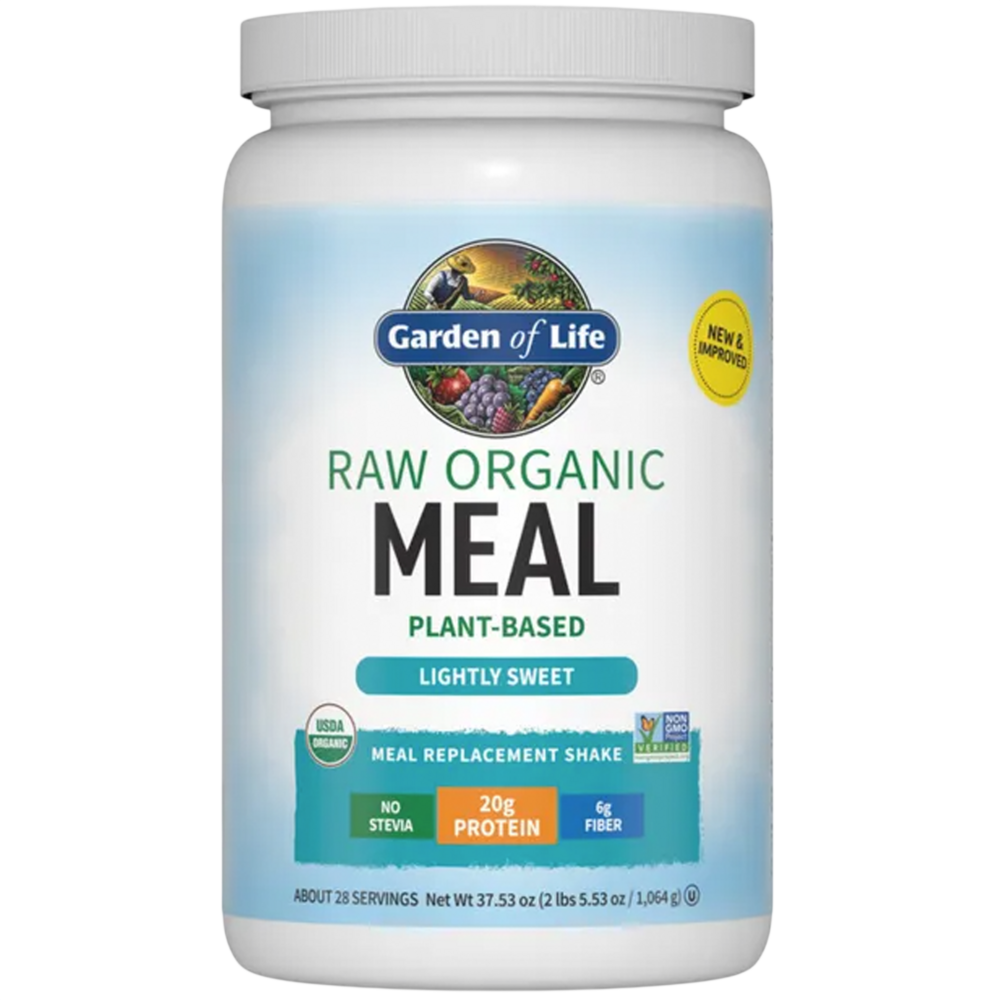 Raw Organic Meal Shake & Meal Replacement, Lightly Sweet Flavor, 28 Servings