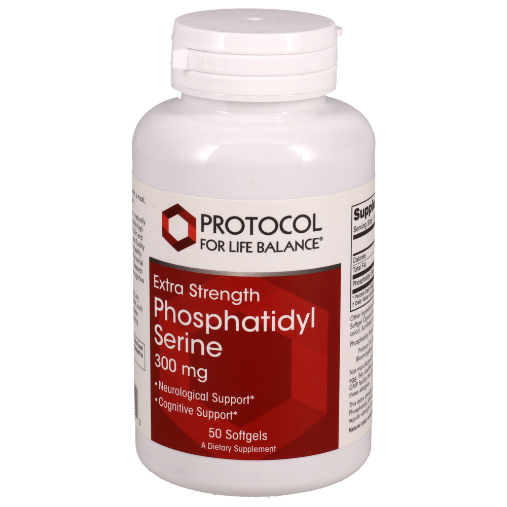 Phosphatidyl Serine 300mg, 50 Softgels , Brand_Protocol for Life Balance Form_Softgels Requires Consultation Size_50 Softgels softgels