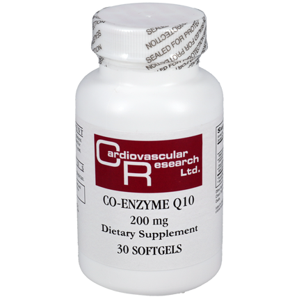 Co-Enzyme Q10 200mg, 30 Softgels