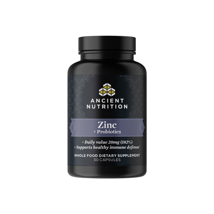 Ancient Nutrition Zinc + Probiotics - front