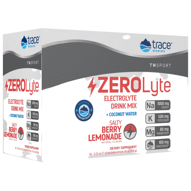 ZeroLyte Salty Berry Lemonade, 30 Packets , Brand_Trace Minerals Form_Packets Size_30 Packets