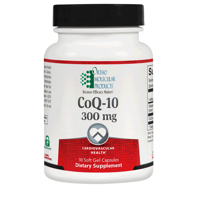 CoQ-10 300mg, 30 Softgels , Brand_Ortho Molecular Form_Softgels Requires Consultation Size_30 Softgels softgels