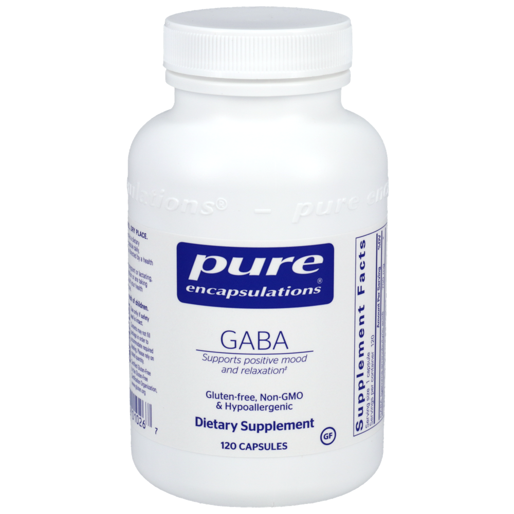 GABA, 120 Capsules , Brand_Pure Encapsulations caps Emersons Form_Capsules Requires Consultation Size_120 Capsules