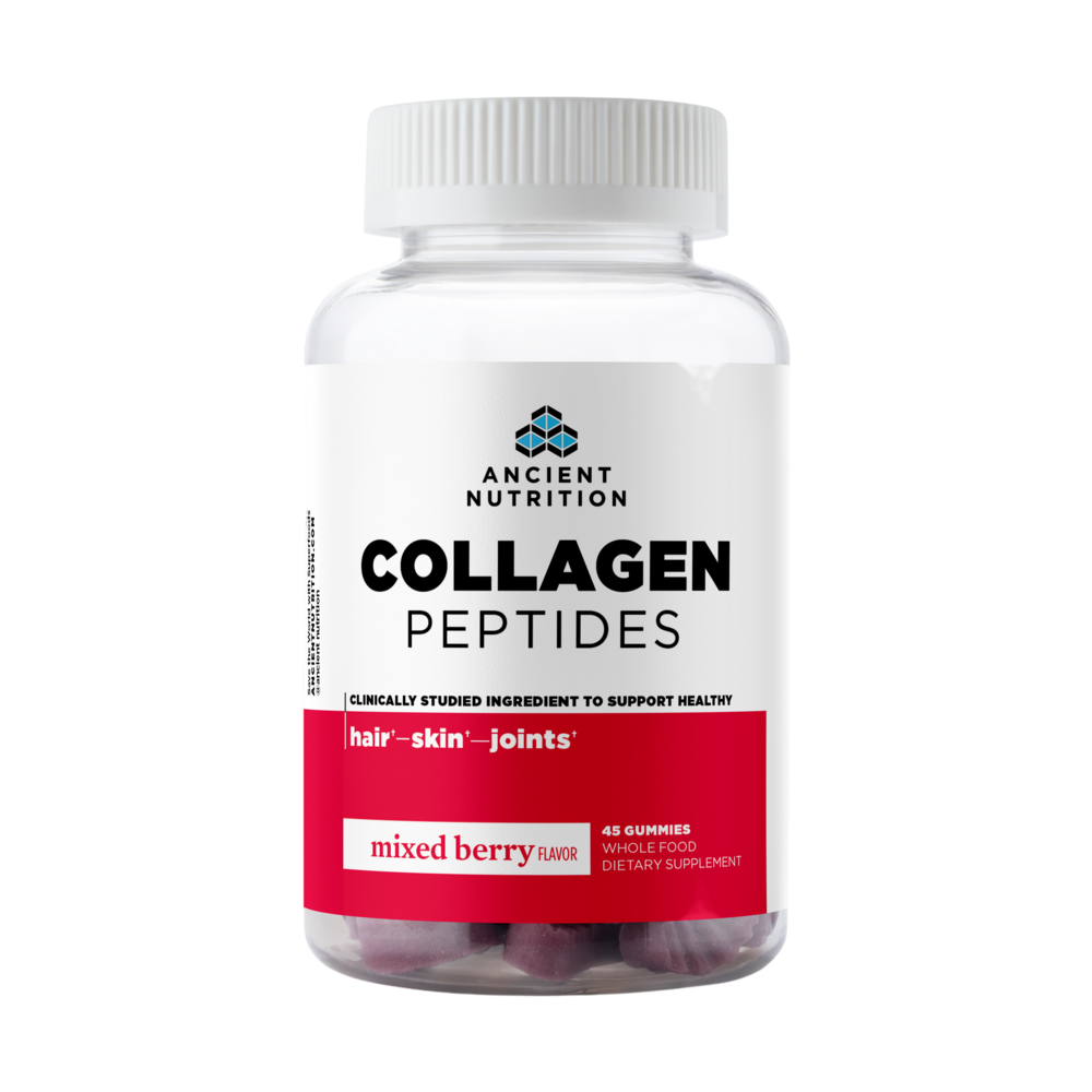 Ancient Nutrition Collagen Peptides Gummies, Mixed Berry - front
