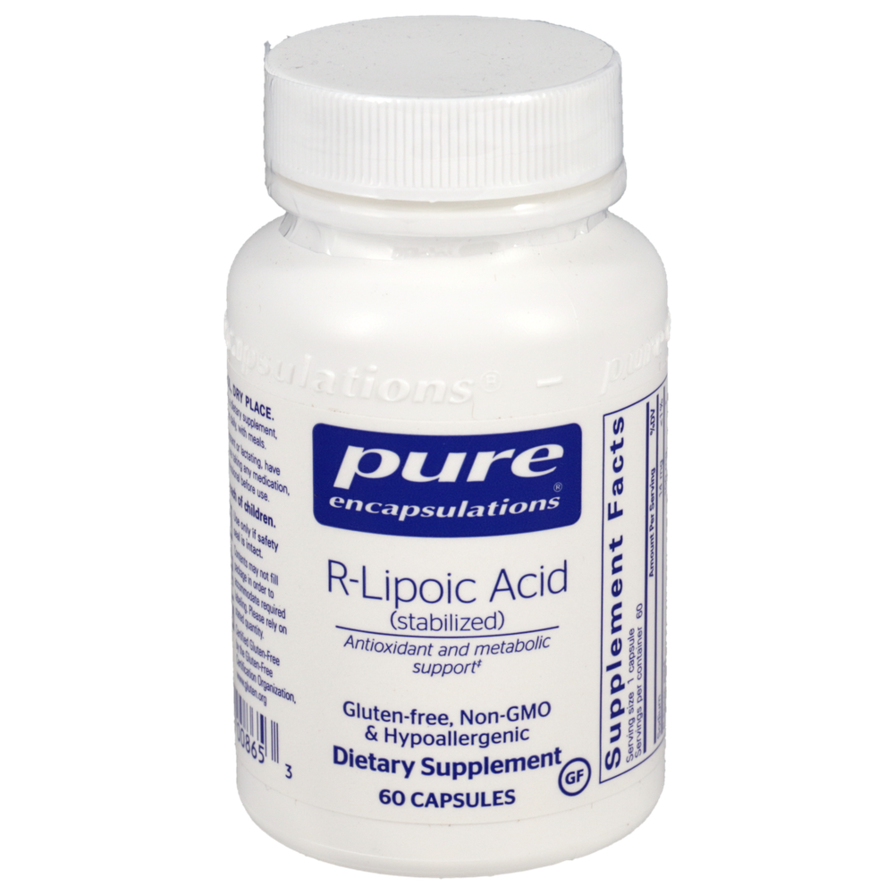 R-Lipoic Acid (stabilized), 60 Capsules , Brand_Pure Encapsulations caps Emersons Form_Capsules Requires Consultation Size_60 Capsules