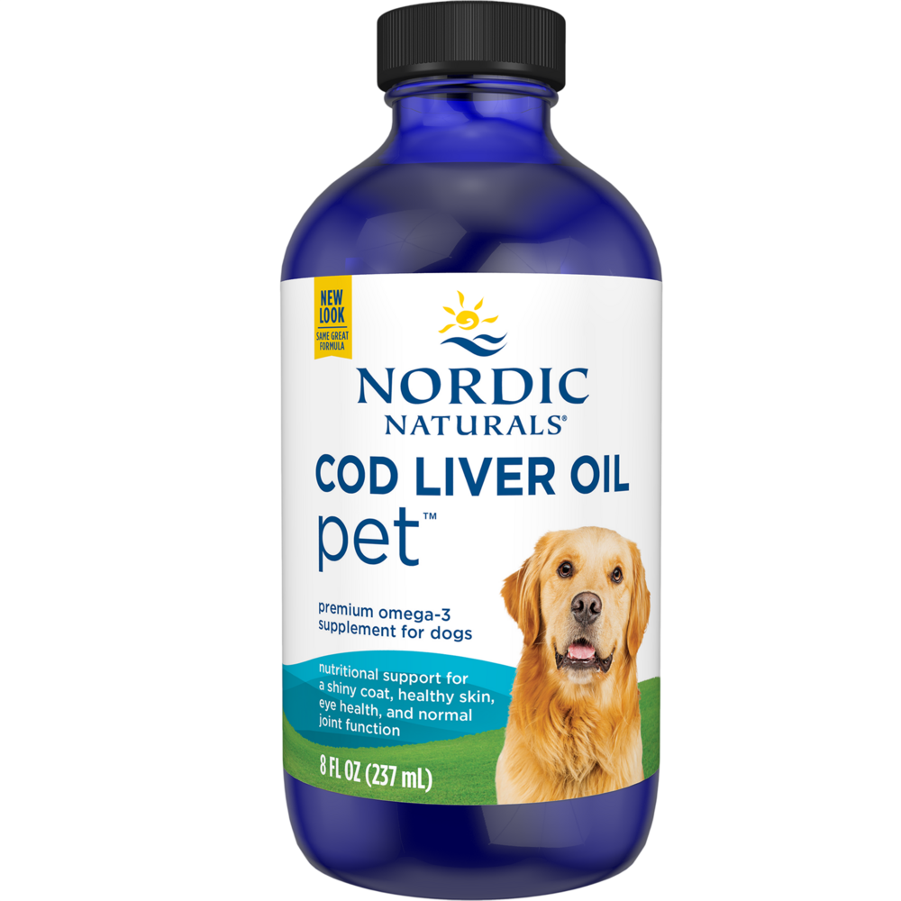 Nordic Naturals Pet Cod Liver Oil Liquid Plain - front of bottle