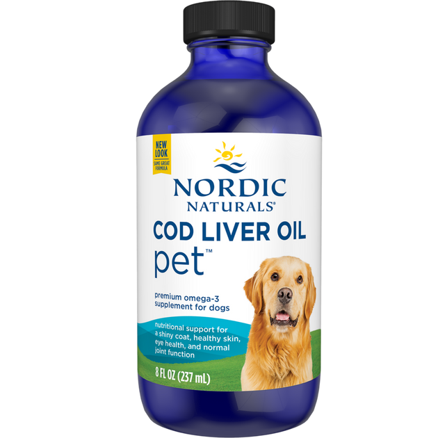 Nordic Naturals Pet Cod Liver Oil Liquid Plain - front of bottle