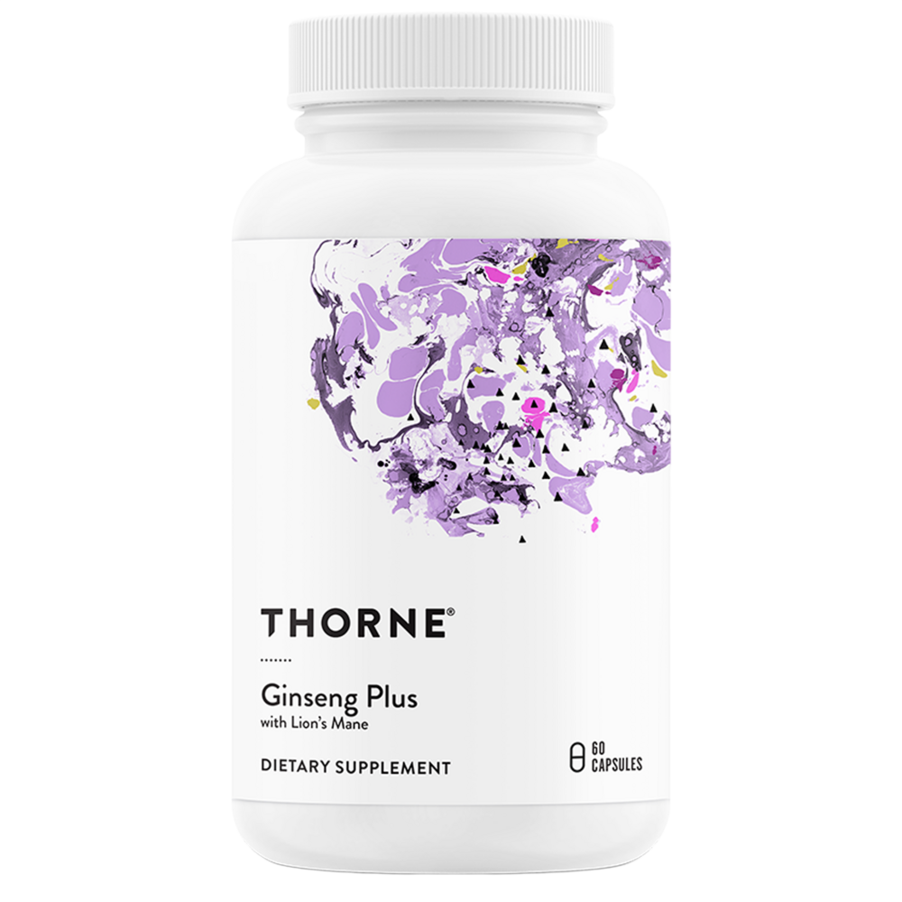 Ginseng Plus with Lion's Mane, 60 Capsules , Brand_Thorne Research Form_Capsules Size_60 Capsules