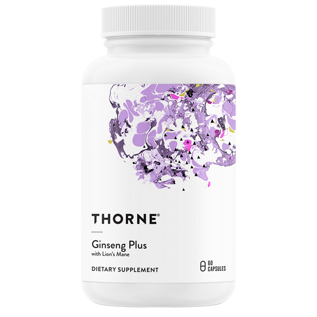 Ginseng Plus with Lion's Mane, 60 Capsules , Brand_Thorne Research Form_Capsules Size_60 Capsules