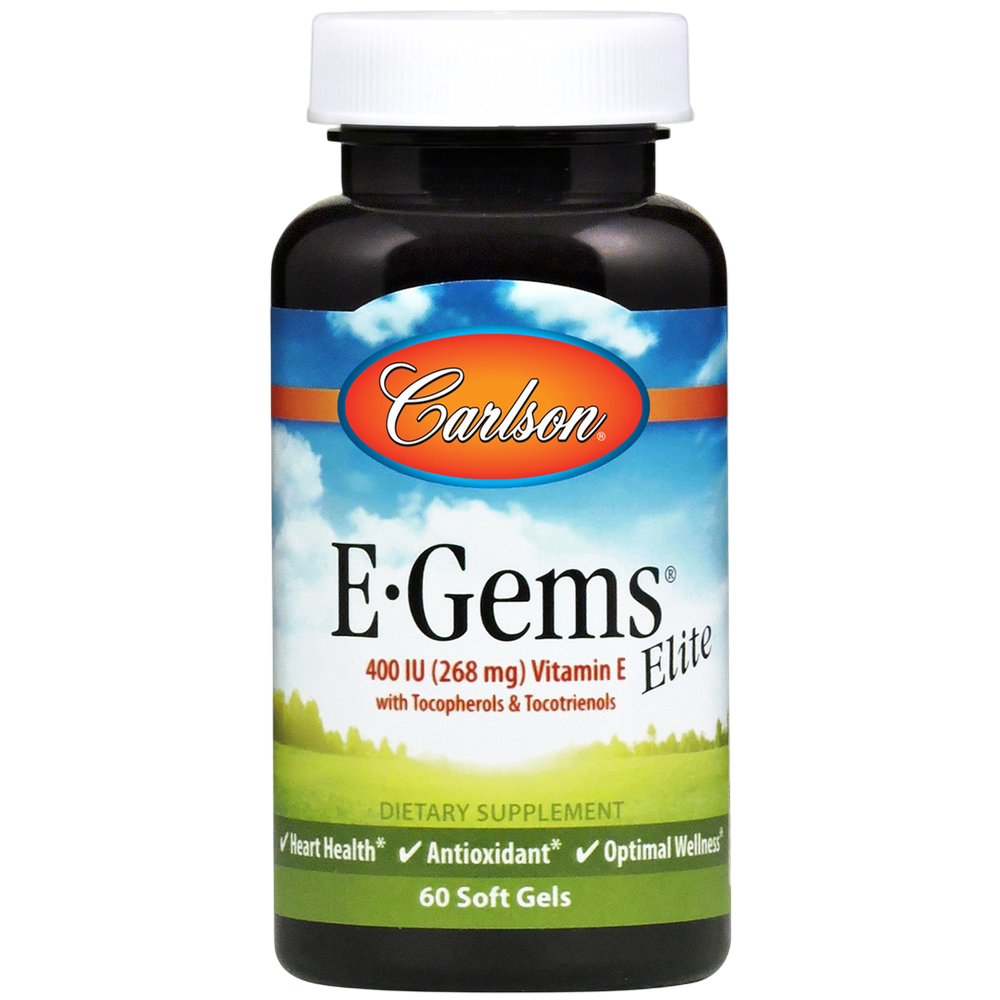 E-Gems Elite Natural Vitamin E, 400 IU, 60 Softgels