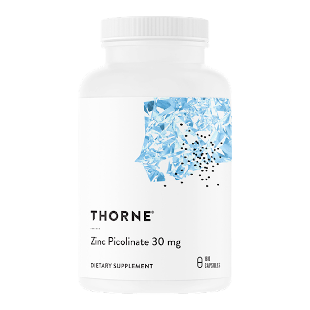 Zinc Picolinate 30mg, 180 Capsules , Brand_Thorne Research Form_Capsules Size_180 Capsules