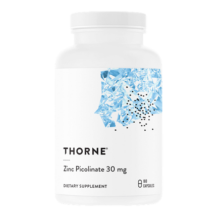 Zinc Picolinate 30mg, 180 Capsules , Brand_Thorne Research Form_Capsules Size_180 Capsules