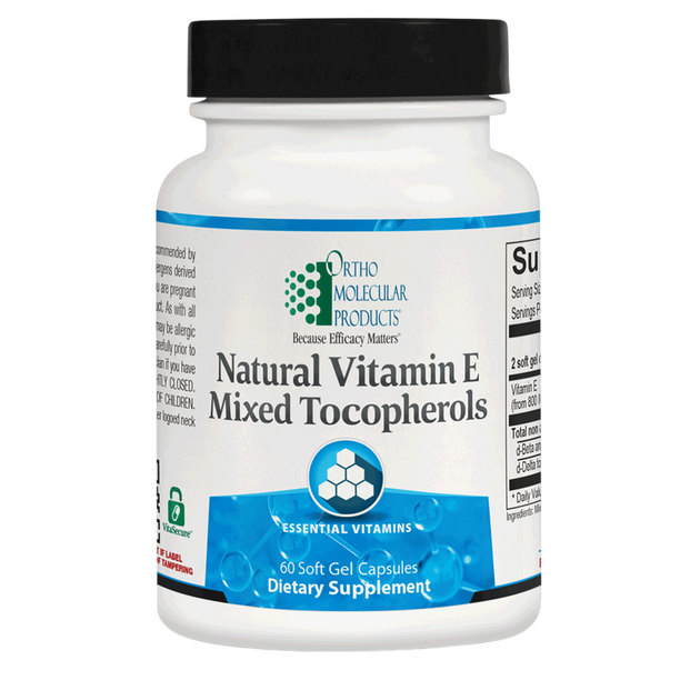 Natural Vitamin E Mixed Tocopherols, 60 Softgel Capsules , Brand_Ortho Molecular Form_Softgels Requires Consultation Size_60 Softgels softgels
