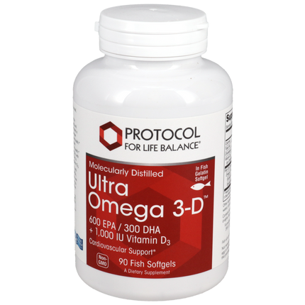 Ultra Omega 3-D, 90 Softgels , Brand_Protocol for Life Balance Form_Softgels Requires Consultation Size_90 Softgels softgels