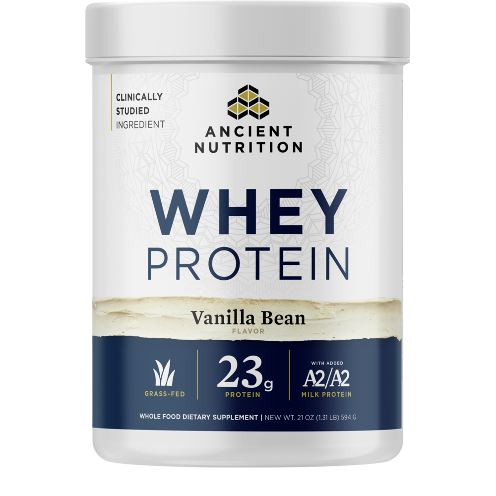 Ancient Nutrition Whey Protein Powder - Vanilla - front