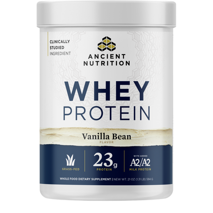 Ancient Nutrition Whey Protein Powder - Vanilla - front