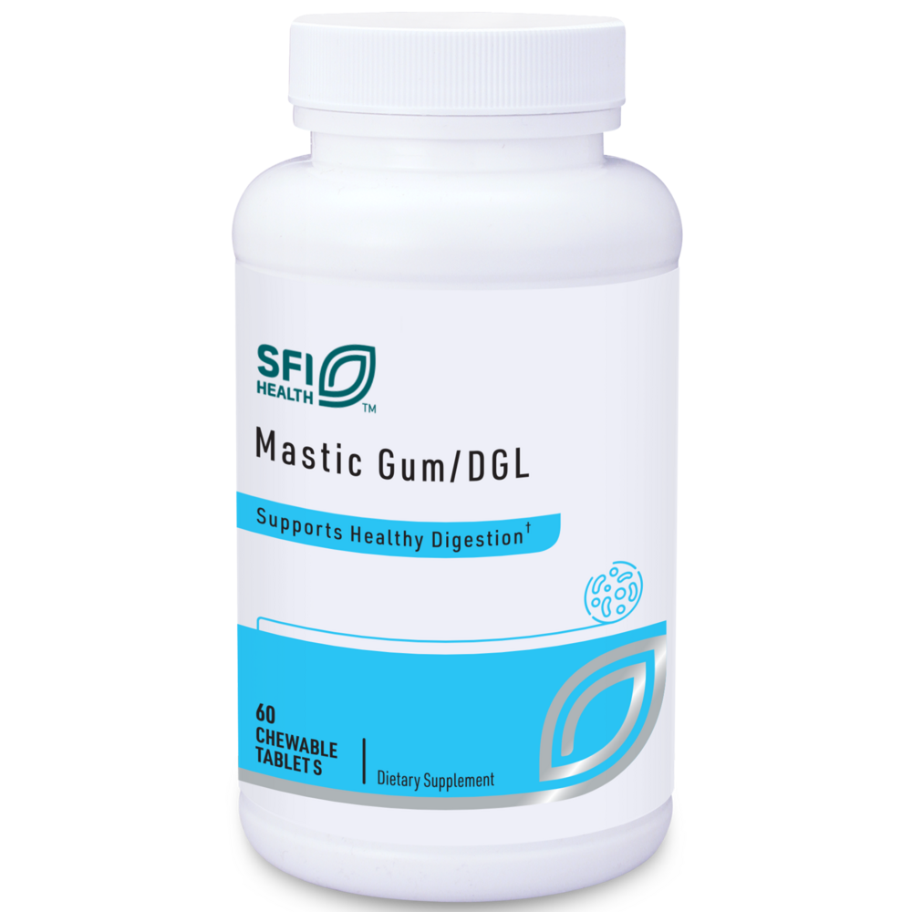 Mastic Gum/DGL, 60 Chewable Tablets
