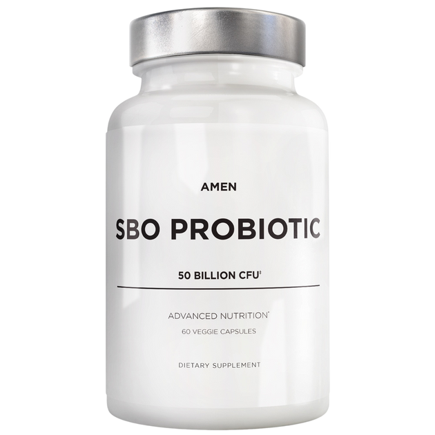 Amen SBO Probiotic 50 Billion CFU, 60 capsules — front