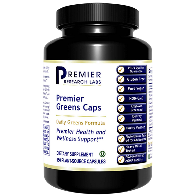 Premier Greens Caps, 150 Capsules , Brand_Premier Research Labs capsules Form_Capsules Requires Consultation Size_150 Capsules