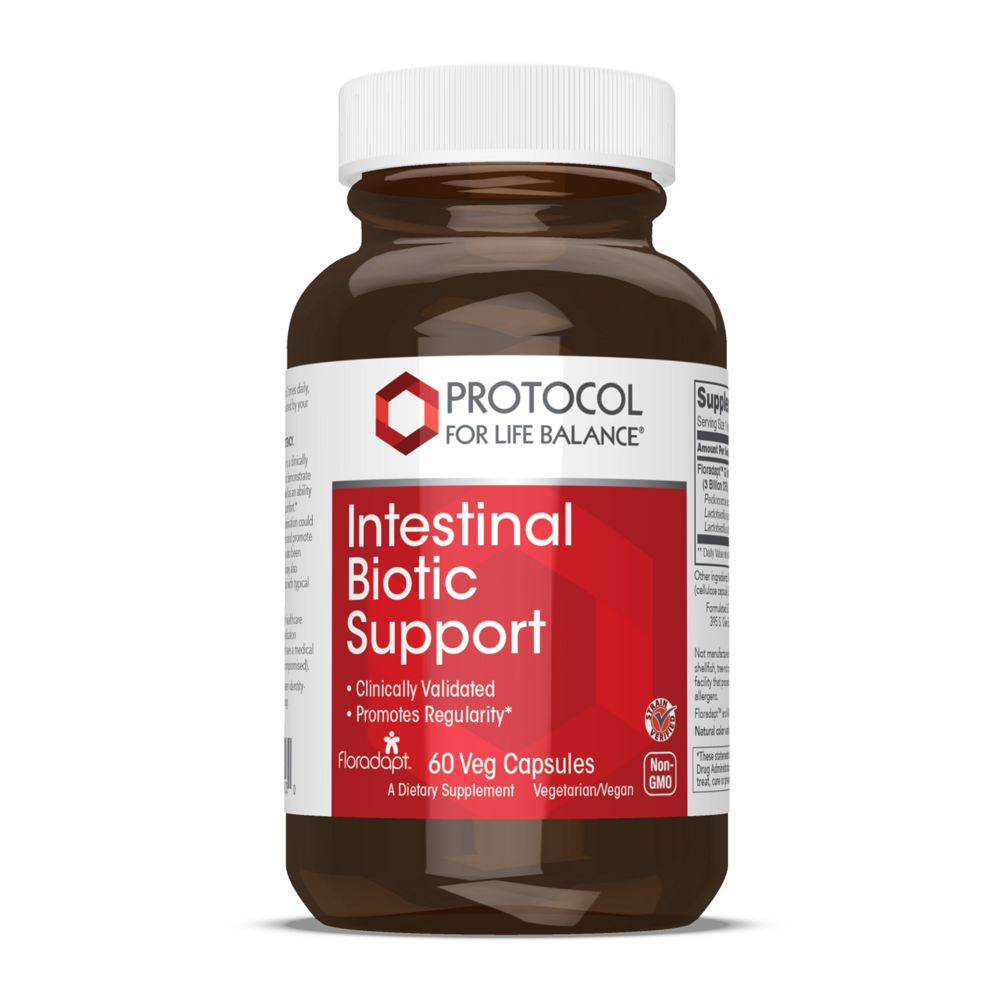 Intestinal Biotic Support 3 Billion CFU, 60 Capsules , Brand_Protocol for Life Balance capsules Form_Capsules Requires Consultation Size_60 Capsules