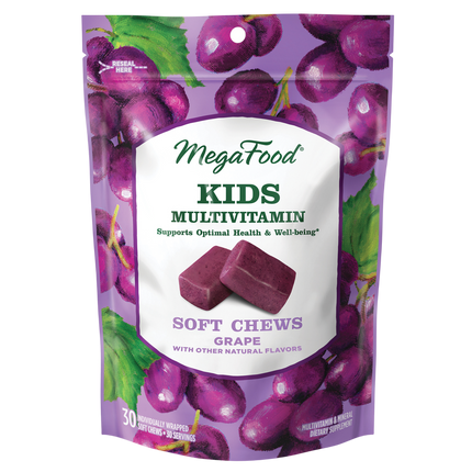 Kids Multi Soft Chew Grape, 30 Chewable Tablets