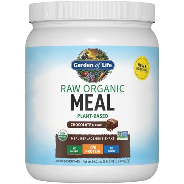 Raw Organic Meal Plant-Based Chocolate Flavor, 509 g