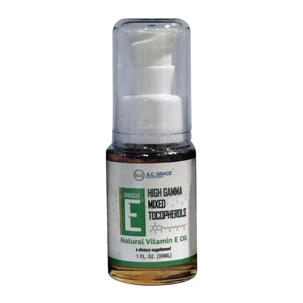 A.C. Grace UNIQUE E Tocopherols Oil 1 fl oz - front of bottle