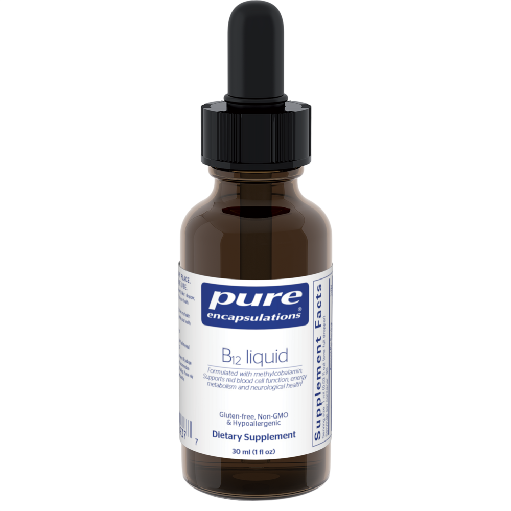 B12 Liquid, 30 Milliliters , Brand_Pure Encapsulations Form_Liquid Requires Consultation Size_30 Milliliters