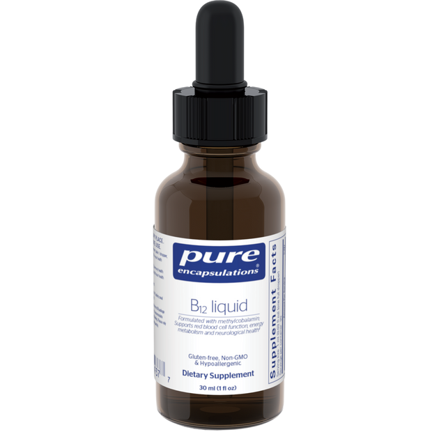 B12 Liquid, 30 Milliliters , Brand_Pure Encapsulations Form_Liquid Requires Consultation Size_30 Milliliters
