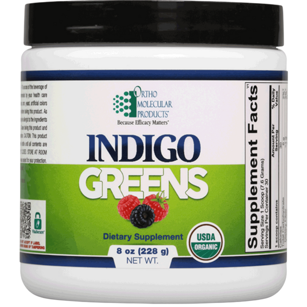 Indigo Greens Powder, 228 Grams , Brand_Ortho Molecular Form_Powder powder Requires Consultation Size_228 Grams